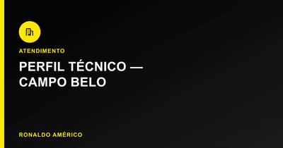 Atendimento técnico em Campo Belo — perfil técnico da região | Ronaldo Américo Atendimento técnico em Campo Belo — perfil técnico da região | Ronaldo Américo