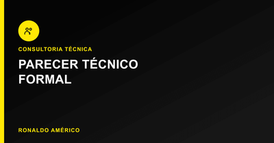 Consultoria técnica para projetos e obras — parecer técnico formal | Ronaldo Américo Consultoria técnica para projetos e obras — parecer técnico formal | Ronaldo Américo