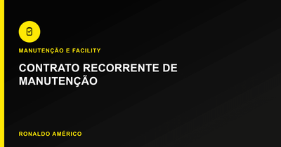 Guia completo de manutenção elétrica predial — contrato recorrente de manutenção | Ronaldo Américo Guia completo de manutenção elétrica predial — contrato recorrente de manutenção | Ronaldo Américo