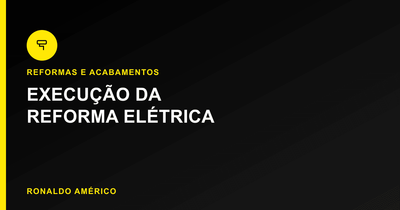 Reforma elétrica completa — execução da reforma elétrica | Ronaldo Américo Reforma elétrica completa — execução da reforma elétrica | Ronaldo Américo
