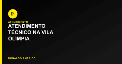 Atendimento técnico em Vila Olímpia — eletricista e serviços técnicos | Ronaldo Américo